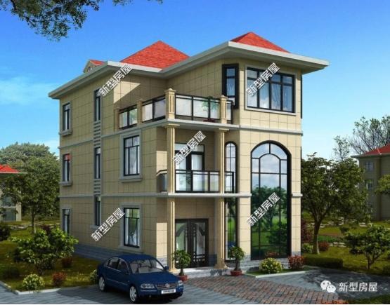 客廳挑空的小別墅到底有多漂亮？單看外觀我就給99個贊