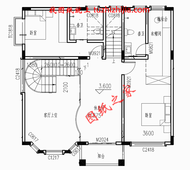 經(jīng)濟型農(nóng)村二層半別墅房屋設(shè)計圖，只要30萬就能建成！