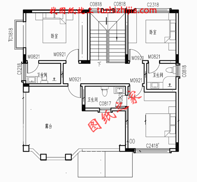 經(jīng)濟型農(nóng)村二層半別墅房屋設(shè)計圖，只要30萬就能建成！