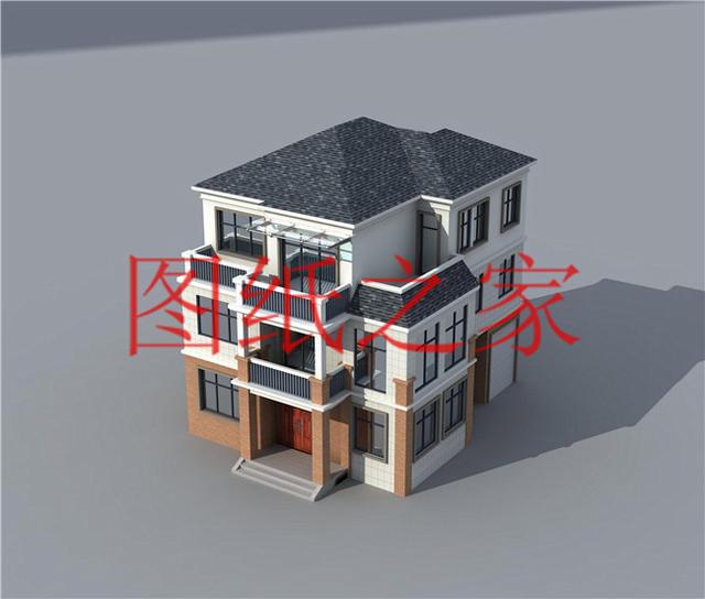 10X12、12X10米兩種尺寸的120平農村三層別墅，造價只要30多萬！