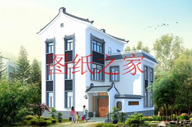 10X12、12X10米兩種尺寸的120平農村三層別墅，造價只要30多萬！