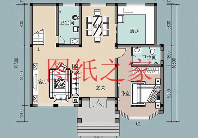 130平12X11米三層別墅，主體造價才40萬，這下里子面子全有了！