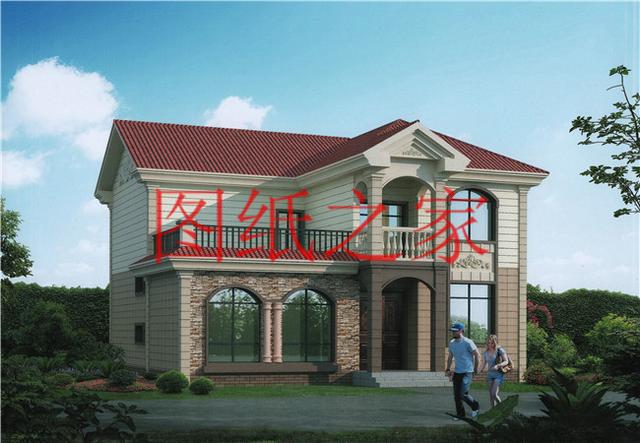 130平12X11米三層別墅，主體造價才40萬，這下里子面子全有了！