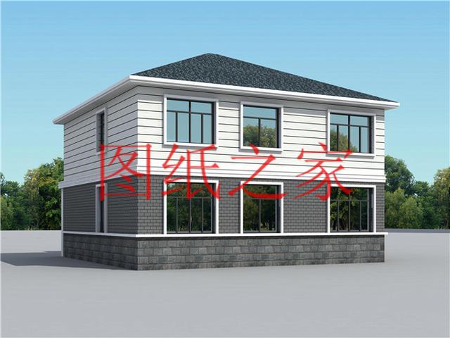 130平12X11米三層別墅，主體造價才40萬，這下里子面子全有了！