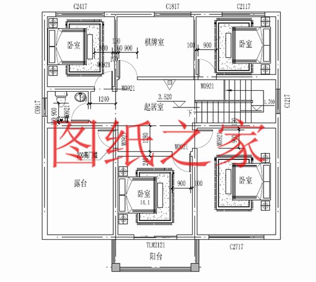 130平12X11米三層別墅，主體造價才40萬，這下里子面子全有了！