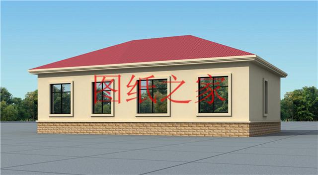 開間15米的農(nóng)村平房，歐式別墅簡單大氣，非常適合農(nóng)村修建！