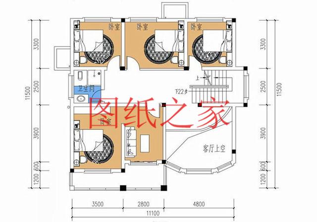 11X11米經典大氣農村三層別墅，方正戶型大家都喜歡！