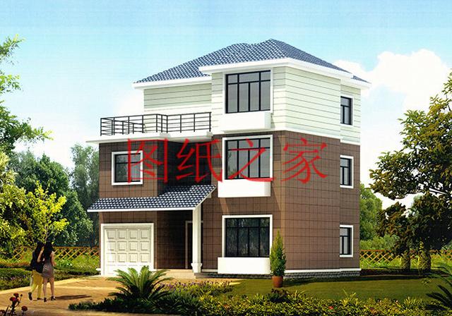 11X11米經典大氣農村三層別墅，方正戶型大家都喜歡！