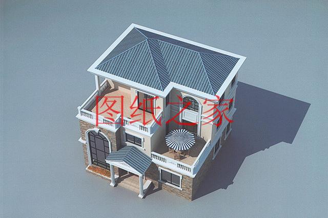 11X11米經典大氣農村三層別墅，方正戶型大家都喜歡！