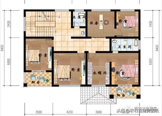 進(jìn)深只有9米怎么設(shè)計(jì)農(nóng)村自建房？這5款農(nóng)村別墅，一層二層三層都有