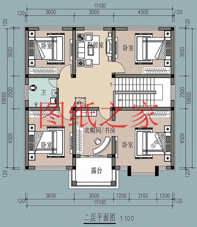 11x11米經(jīng)典二層別墅，精致漂亮、溫馨舒適，25萬(wàn)就能建好！