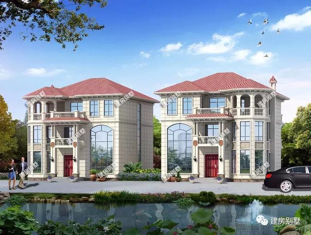 13X14.15米聯(lián)排別墅，豪華住宅還帶地下室，奢華又有品位