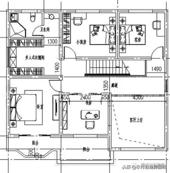 家里人多先別慌，這5款多臥室二層別墅設(shè)計(jì)圖，親戚再多也不怕