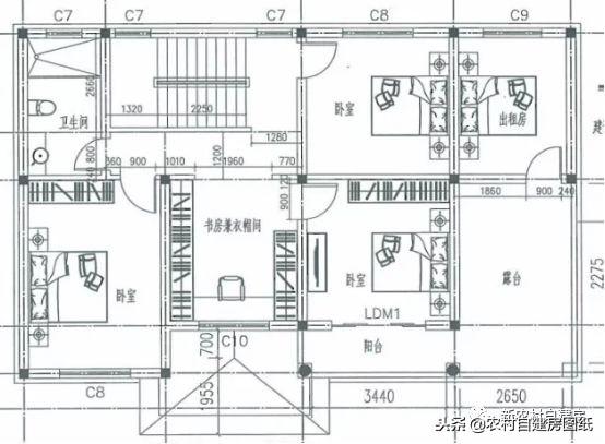 家里人多先別慌，這5款多臥室二層別墅設(shè)計(jì)圖，親戚再多也不怕