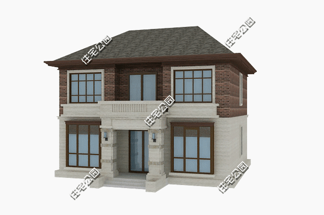 更時尚的農村建房復古風，沉穩優雅二層別墅四世同堂都能住下！