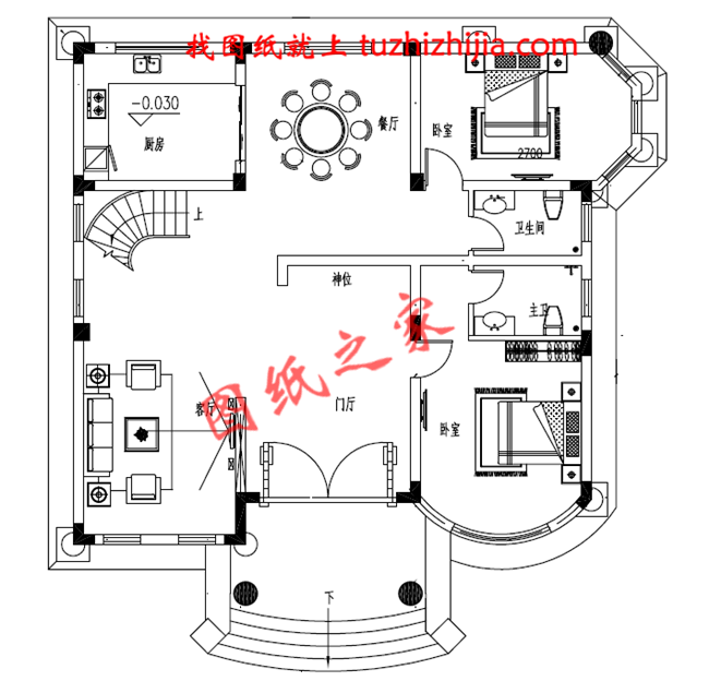 150平米左右歐式三層鄉(xiāng)村別墅設(shè)計(jì)圖,客廳中空