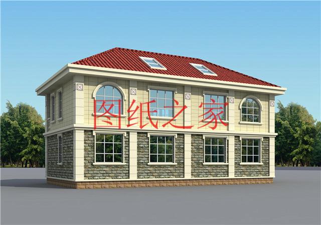 3套15X10米的二層小別墅，造價只要25萬元，省錢又實用！