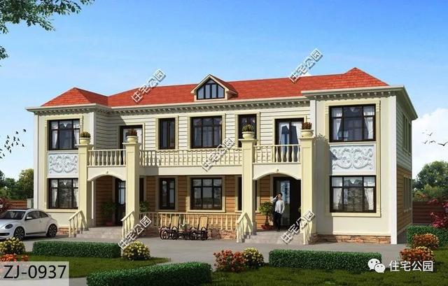 農村兄弟建雙拼別墅，輪流孝敬父母，一家和和美美的！