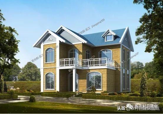 高逼格兩層農村自建別墅，主體造價還不到15萬，你敢這么建嗎？