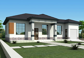 18萬農(nóng)村自建一層別墅設(shè)計圖，美觀大方，帶車庫