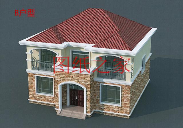 5套開間12米的二層別墅，戶型方正實用，人人都喜歡！