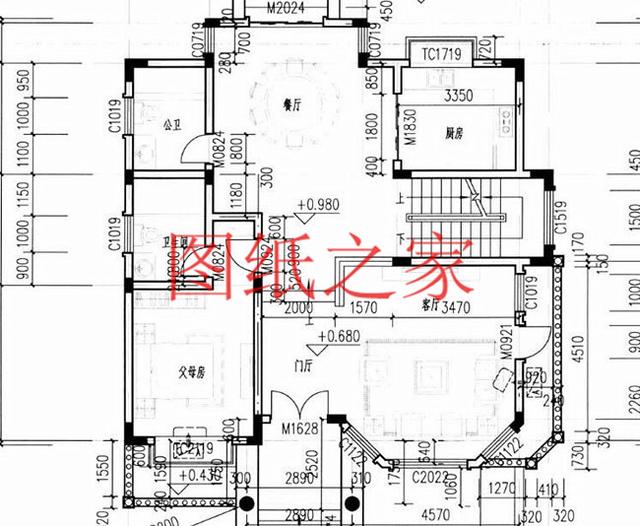 136平米三層別墅，12米X12米方正戶型，一大家子都能住在一起！