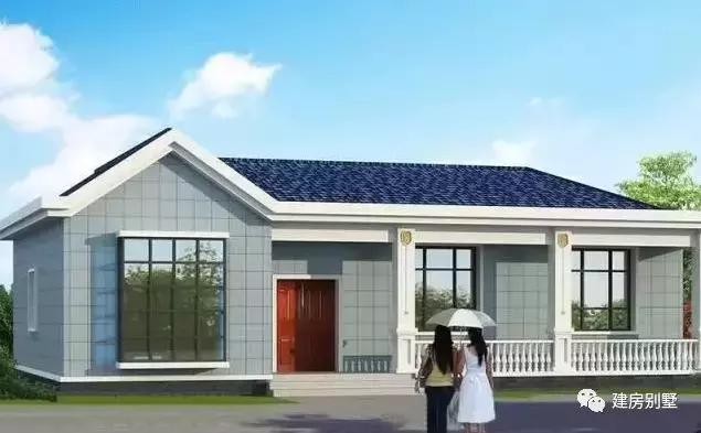 給爸媽養(yǎng)老建的一層小別墅，第一棟只有一百多平，造價(jià)也不高