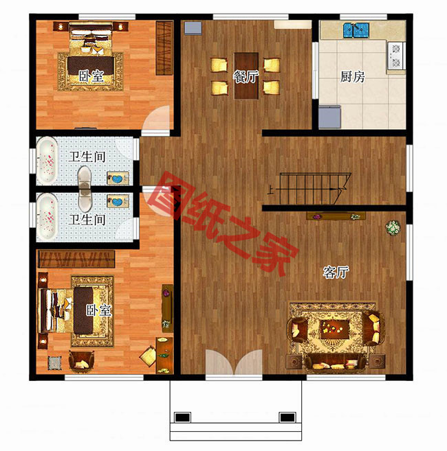 農(nóng)村自建20萬二層小樓圖，看著舒心，住著舒服！