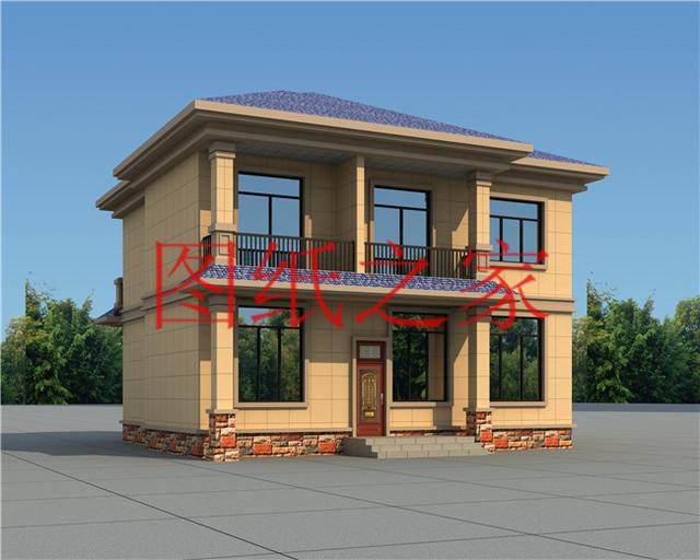 占地130平米左右的農村二層別墅，造價只要25萬，經濟又實惠！