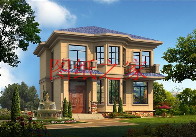 占地130平米左右的農村二層別墅，造價只要25萬，經濟又實惠！