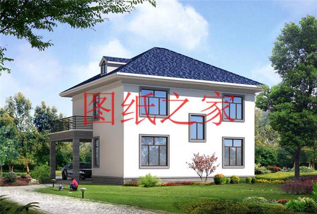 占地130平米左右的農村二層別墅，造價只要25萬，經濟又實惠！