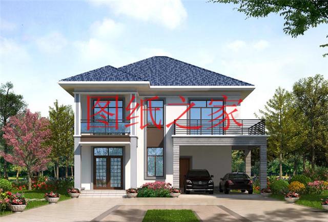 占地130平米左右的農村二層別墅，造價只要25萬，經濟又實惠！