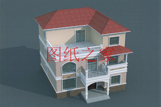 12X12米農村三層別墅，經典大氣又實用，這樣的設計你喜歡嗎？