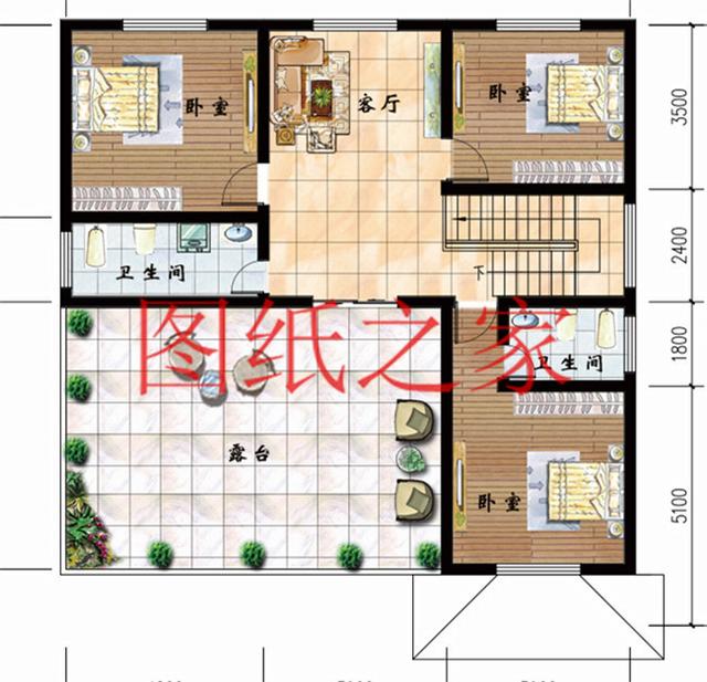 12X12米農村三層別墅，經典大氣又實用，這樣的設計你喜歡嗎？