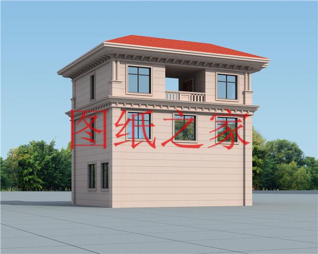 120平米的農村三層別墅，造價30萬左右，喜歡就帶回家建房吧！