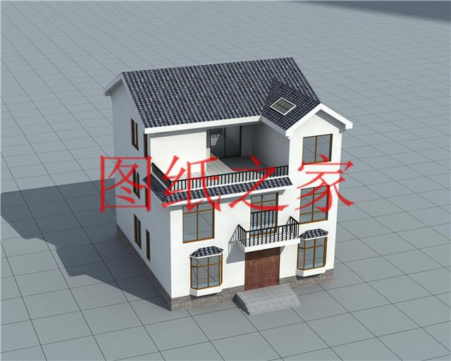 120平米的農村三層別墅，造價30萬左右，喜歡就帶回家建房吧！