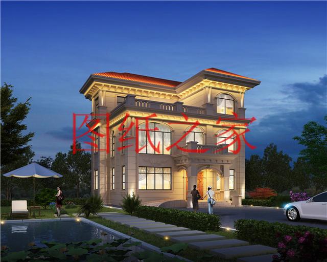 120平米的農村三層別墅，造價30萬左右，喜歡就帶回家建房吧！