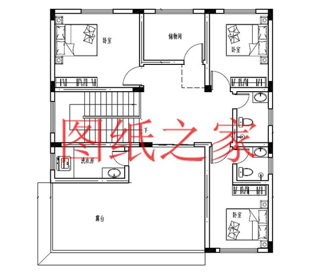 120平米的農村三層別墅，造價30萬左右，喜歡就帶回家建房吧！