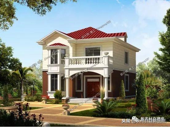 開間很小的二層別墅照樣能美翻天，28萬建成主體！