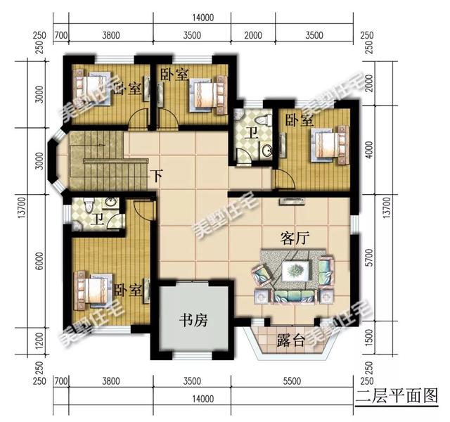 造價只要30多萬的二層農村別墅，6臥4衛，回鄉建一棟超值