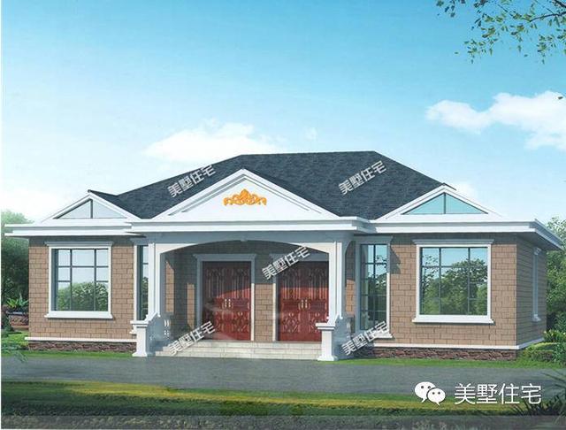 5套一層農村自建別墅圖紙，11萬建別墅，見過的都說比樓房好