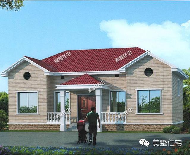 5套一層農村自建別墅圖紙，11萬建別墅，見過的都說比樓房好