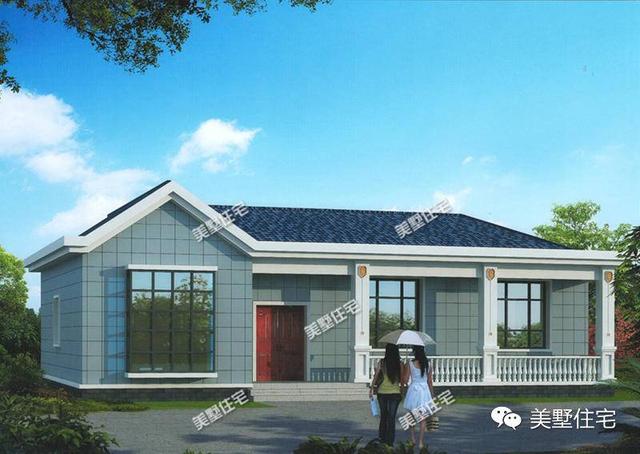 5套一層農村自建別墅圖紙，11萬建別墅，見過的都說比樓房好