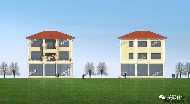 宅基地靠近馬路，不如在一層建個商鋪，不僅能賺錢還漂亮體面