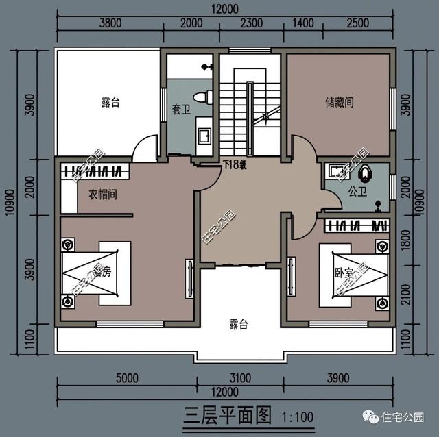 新中式別墅應該怎么修建？分享一套12X10米戶型設計