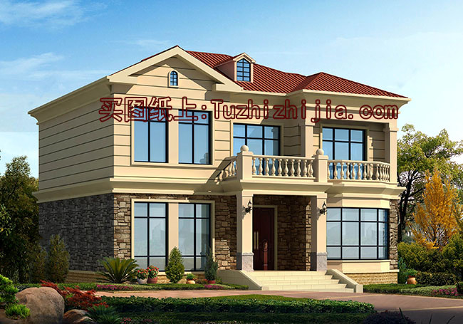 12x10米農村建房圖紙，120平二層小洋樓設計圖