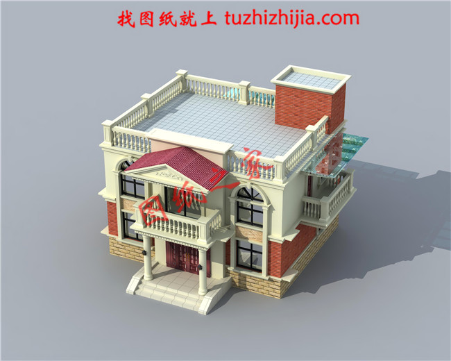 12x10米農村建房圖紙，120平二層小洋樓設計圖