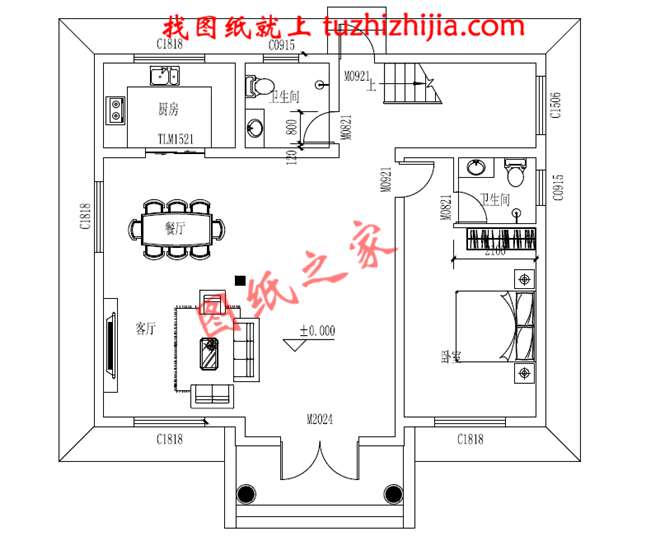12x10米農村建房圖紙，120平二層小洋樓設計圖