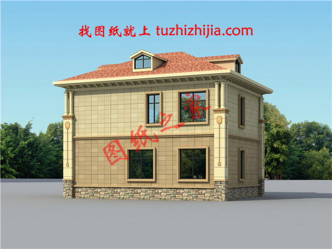 12x10米農村建房圖紙，120平二層小洋樓設計圖