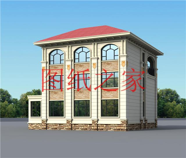 現代風三層別墅設計圖，13X14米、14X13米的戶型非常接地氣！